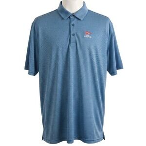 Ahead 123rd US Open LACC Golf Polo Shirt M‎ 2XL Blue Stripe Performance Official